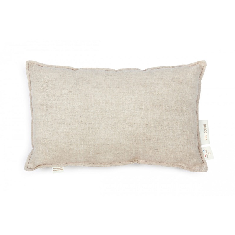 nobodinoz Lin Franais Rectangular Cushion Greige