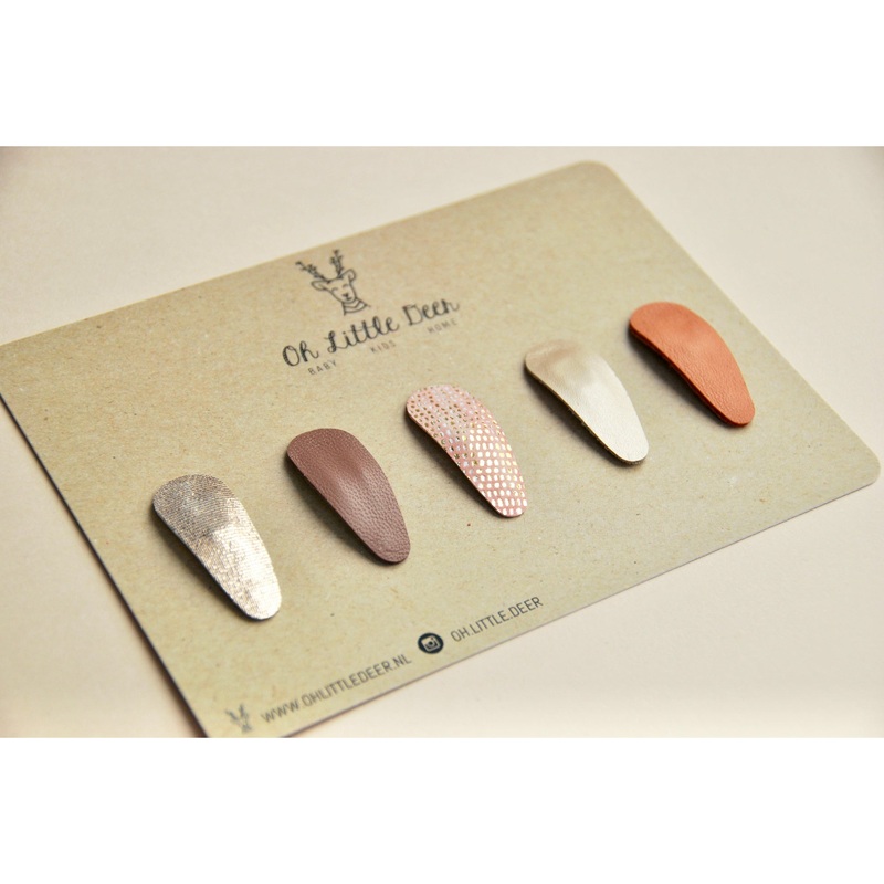 Oh Little Deer Ivy Set of 5 Mini Snap Clips - Flowerfield