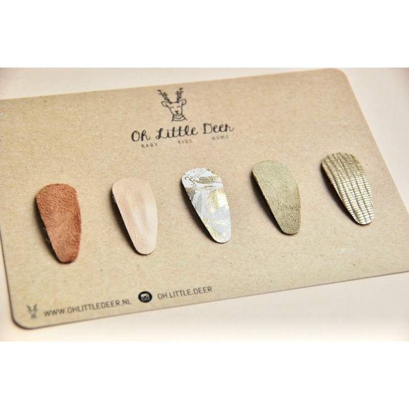 Oh Little Deer Ivy Set of 5 Mini Snap Clips - Mermaid