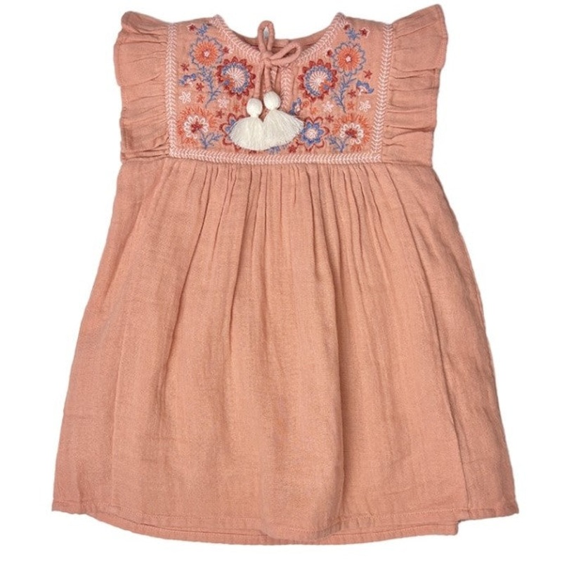 Bonheur du Jour Paris Cordelia Girl Dress - Abricot