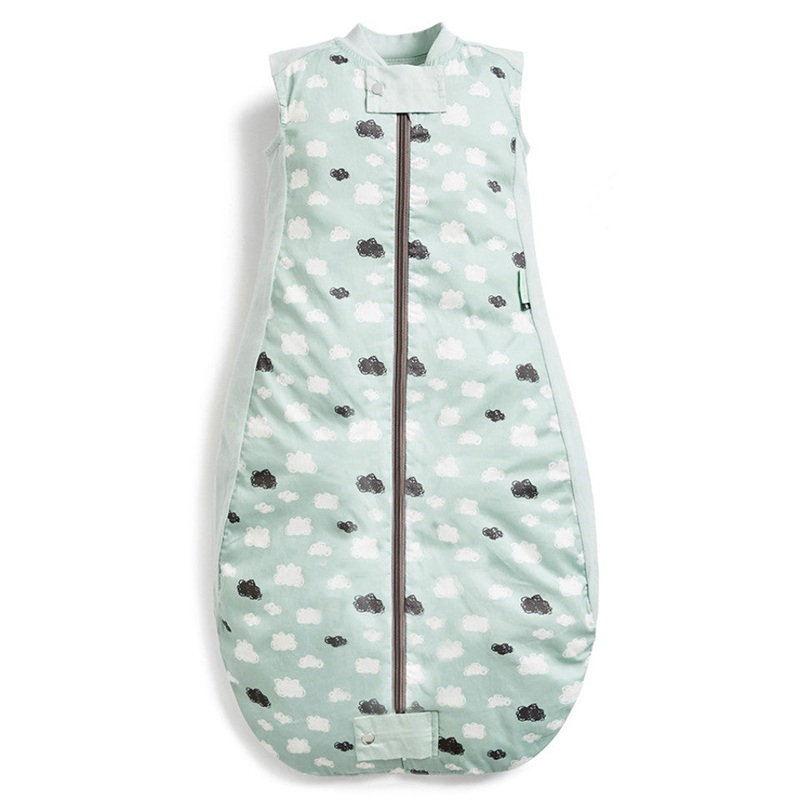 ergoPouch Sheeting Sleeping Bag - 1.0 TOG - Mint Clouds