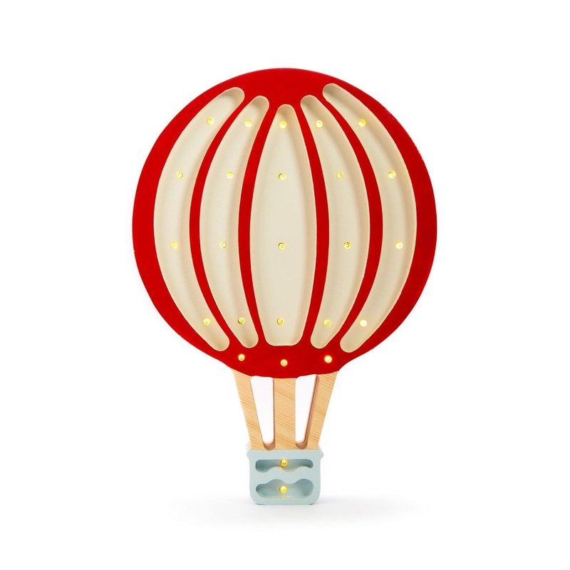 Little Lights Hot Air Balloon Lamp - Maroon