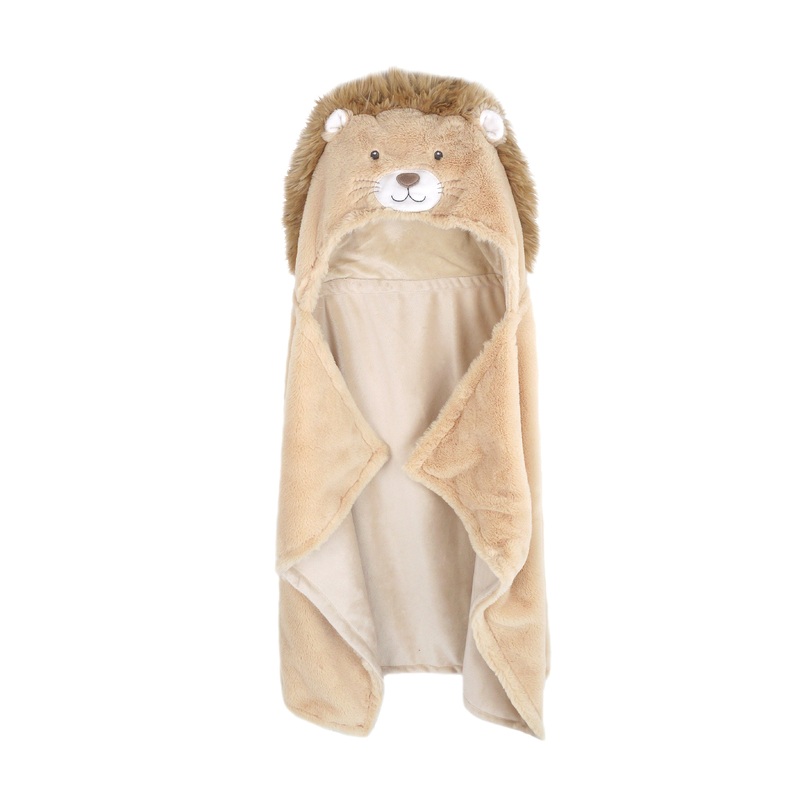 Mon Ami Goldie Lion Hooded Blanket