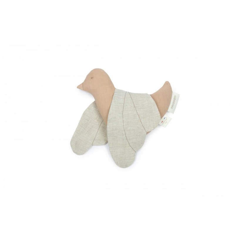 nobodinoz Lin Franais Bird Rattle Sand