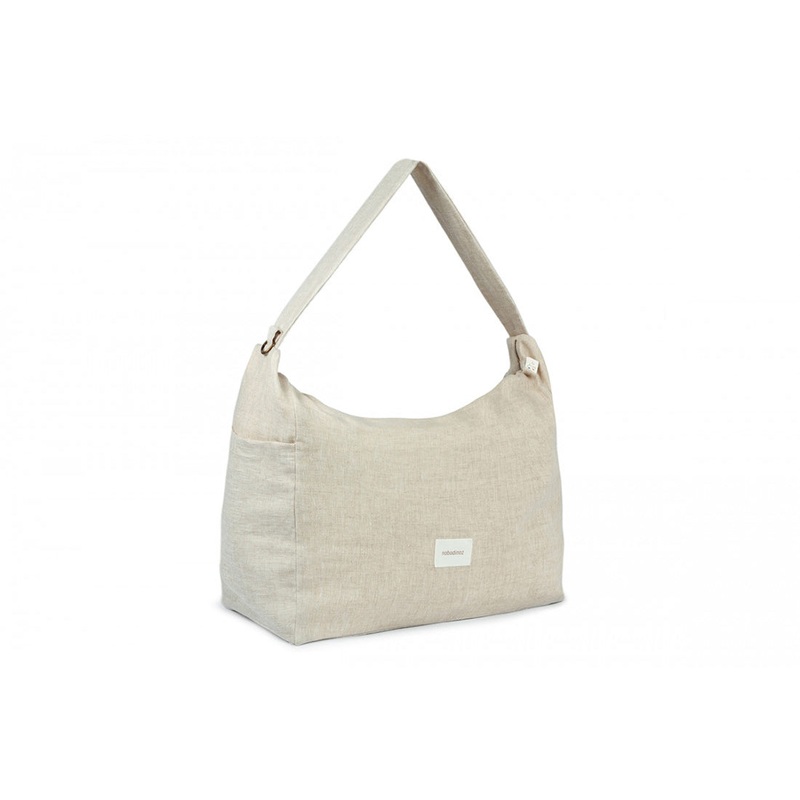 nobodinoz Lin Franais Stroller Bag Greige