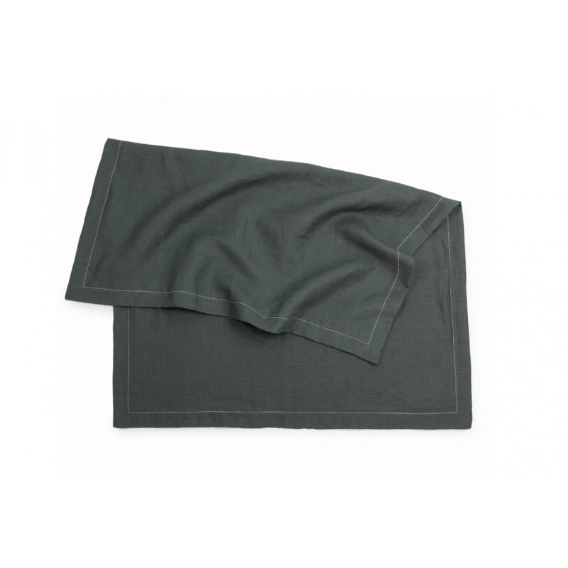 nobodinoz Lin Franais Summer Blanket Green Blue