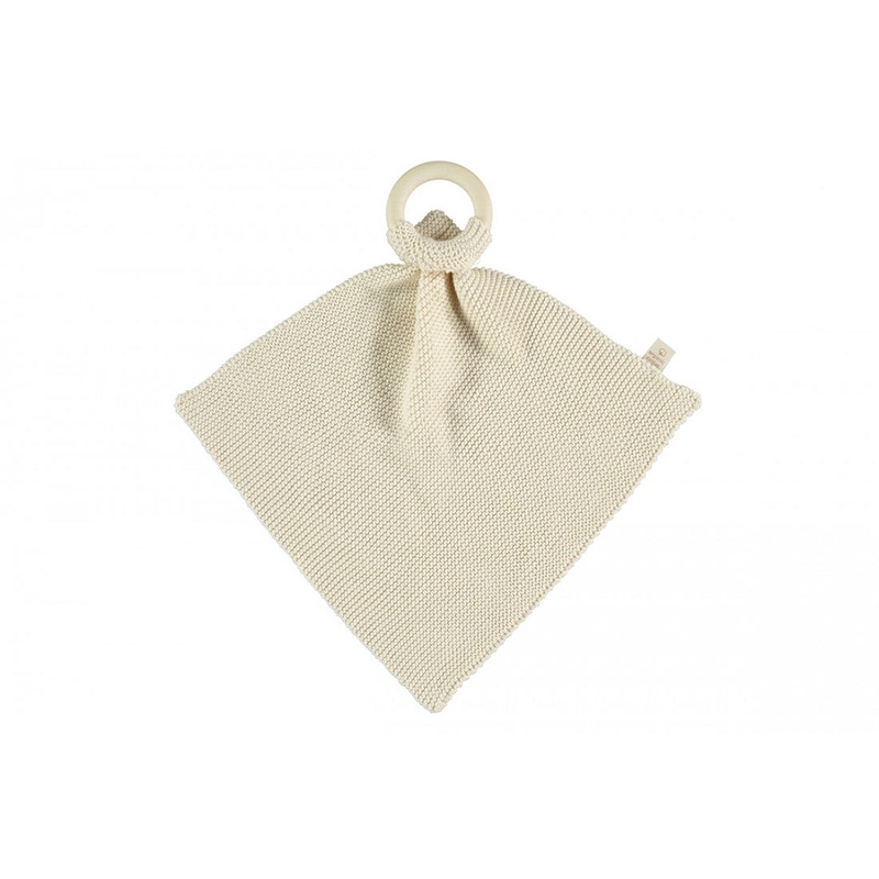 nobodinoz So Natural Knitted Teether Ring Natural