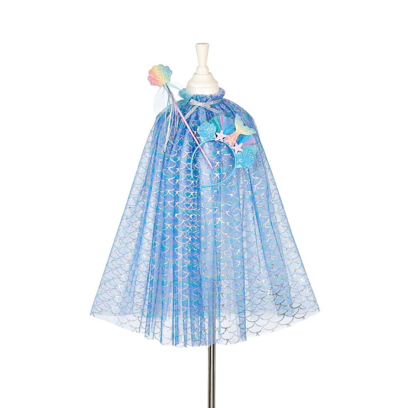 Souza Marlya Mermaid Cape + Tiara + Wand Set, (1 pc)