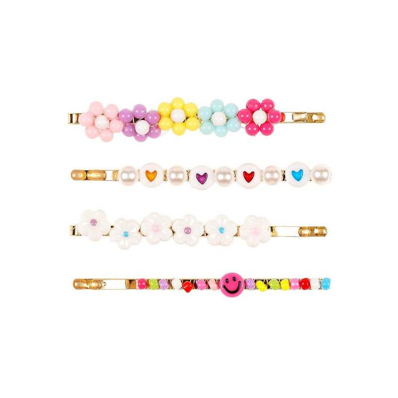 Souza Hair Pins Dionne Flower (4 Pc/Card, 1 Card)