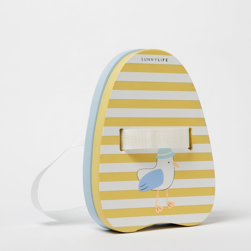 SUNNYLiFE Bubble Back Float Sid The Seagull Mustard Stripe