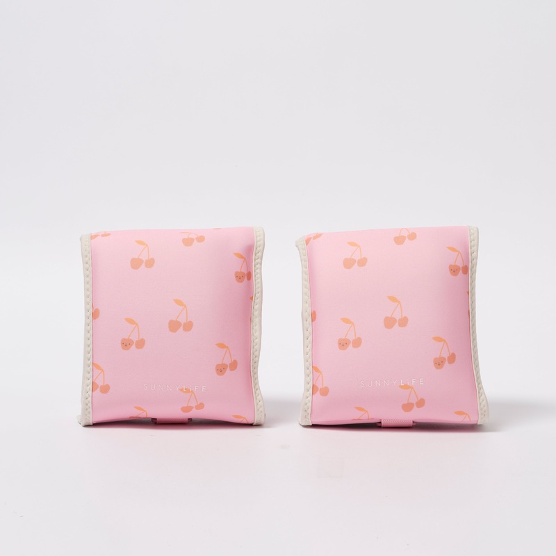 SUNNYLiFE Kids Neoprene Arm Bands Cotton Candy Cherry