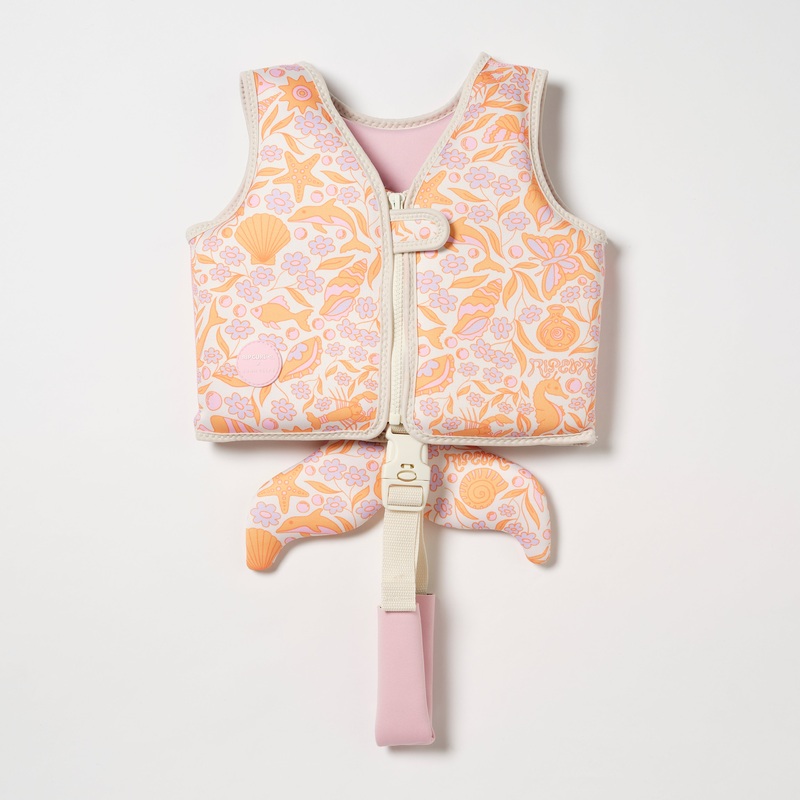 SUNNYLiFE Kids Swim Vest Ocean Magic Pink 3D
