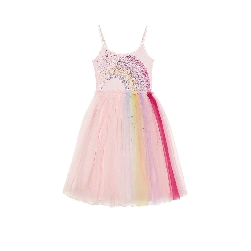 Tutu du Monde Rainbow Bright Tutu Dress - Pink Cloud Mix
