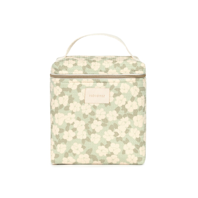 nobodinoz Concerto Insulated Baby Bottle & Lunch Bag Green Sakura