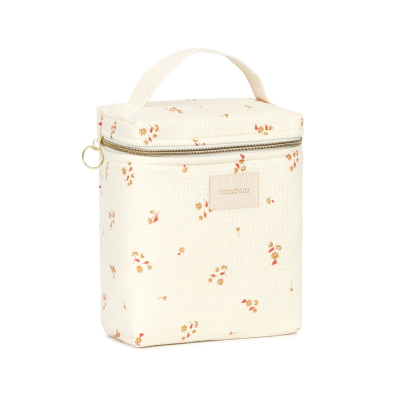 nobodinoz Concerto Insulated Baby Bottle & Lunch Bag Yellow Lily
