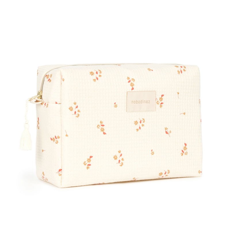 nobodinoz Diva Waterproof Vanity Case Yellow Lily