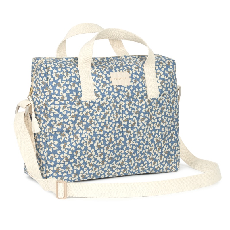 nobodinoz Gala Waterproof Changing Bag Blue Yumiko