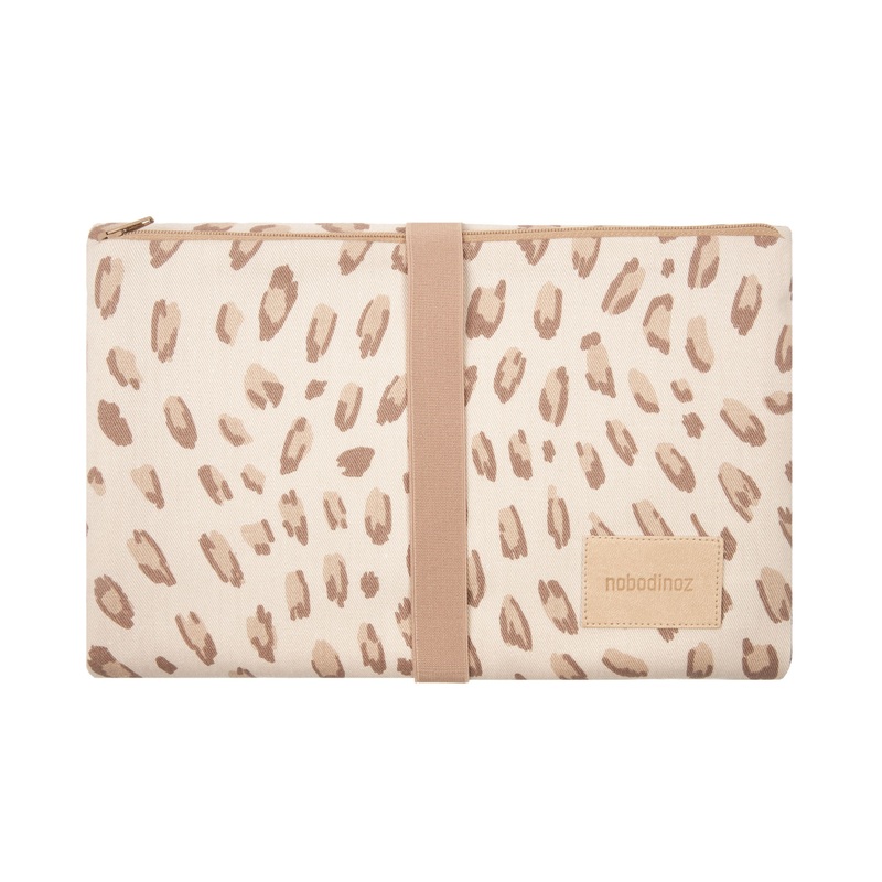 nobodinoz Hyde Park Waterproof Changing Pad Leonie Latte