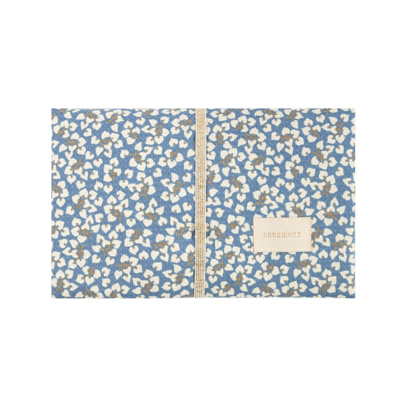 nobodinoz Mozart Waterproof Changing Pad Blue Yumiko