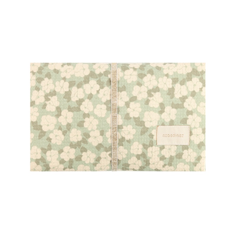 nobodinoz Mozart Waterproof Changing Pad Green Sakura