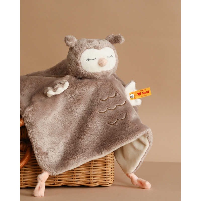 Steiff Ollie Owl Baby Comforter, 10 Inches