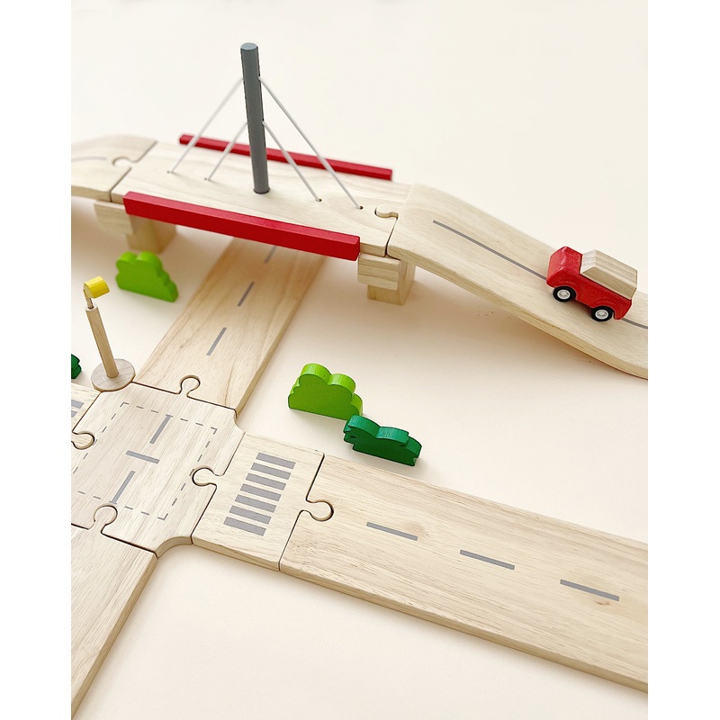 Wooden Road System Deluxe