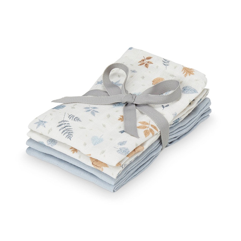 Cam Cam Copenhagen Wash Cloth - 4 Pack - GOTS Mix Forest - Dusty Blue