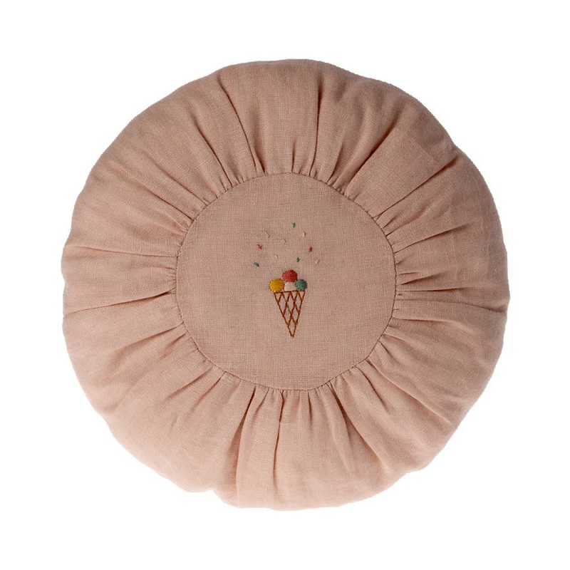 Maileg Cushion, Round, Small - Rose