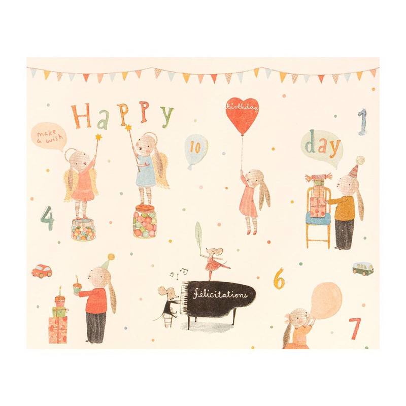 Maileg Gift Wrap, Happy Day - 200M