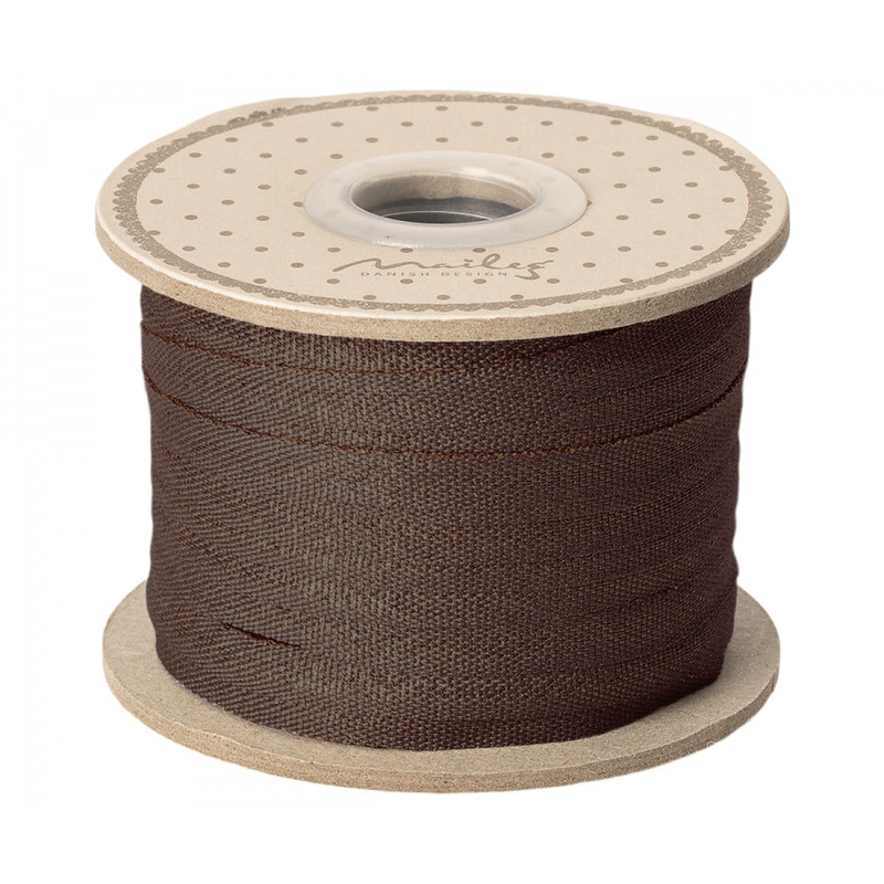 Maileg Ribbon, 25M - Dusty Grape/Gold