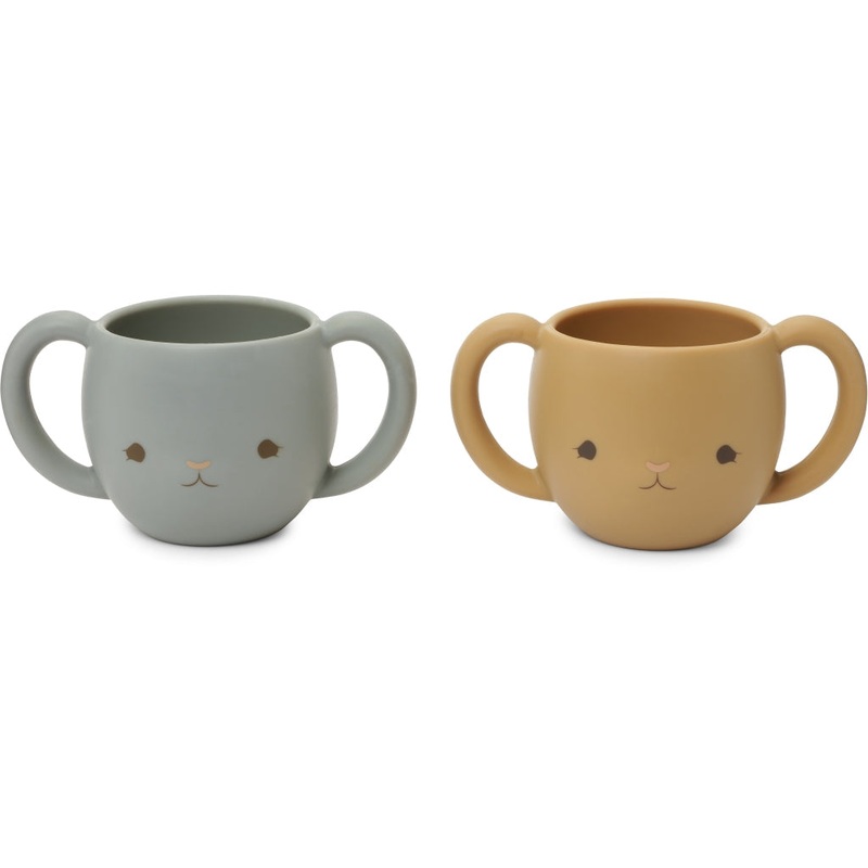 Konges Sljd 2 Pack Cutie Cups - Quarry Blue / Almond