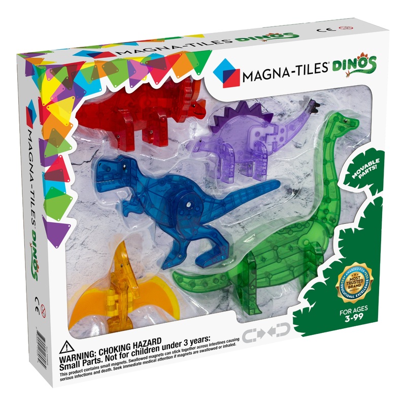 MAGNA-TILES Dino's 5-Piece Set