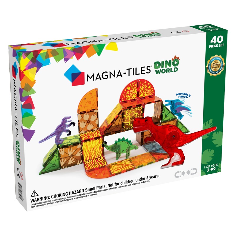 MAGNA-TILES Dino World 40-Piece Set
