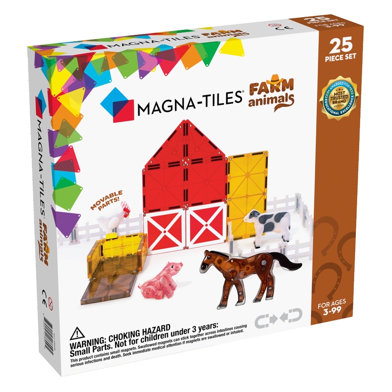 MAGNA-TILES Farm Animals 25-Piece Set