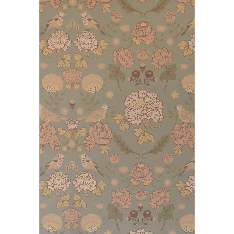 Majvillan Wallpaper June Sage Green (Pre-Order; Est. Delivery in 2-3 Weeks)
