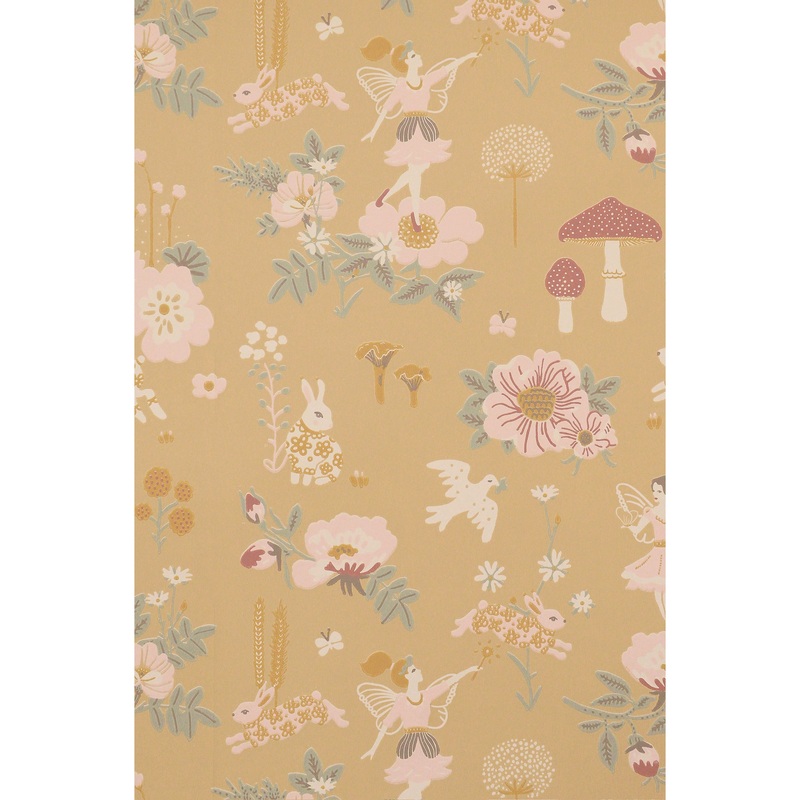 Majvillan Wallpaper Old Garden Mellow Yellow (Pre-Order; Est. Delivery in 2-3 Weeks)