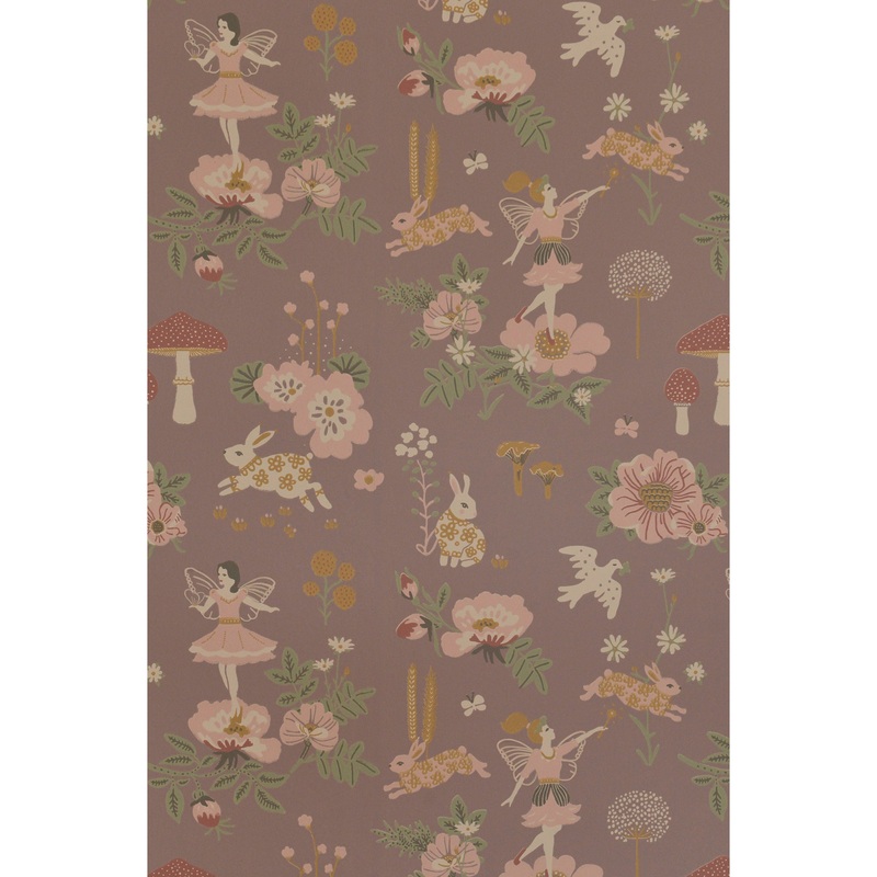 Majvillan Wallpaper Old Garden Plum (Pre-Order; Est. Delivery in 2-3 Weeks)