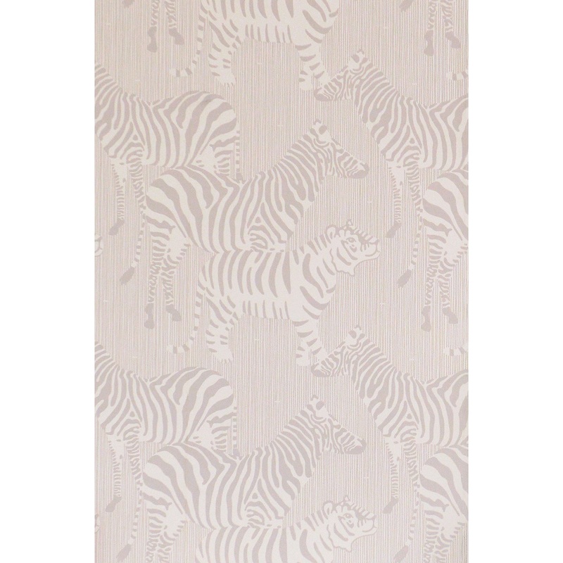 Majvillan Wallpaper Safari Stripes Warm Grey (Pre-Order; Est. Delivery in 2-3 Weeks)