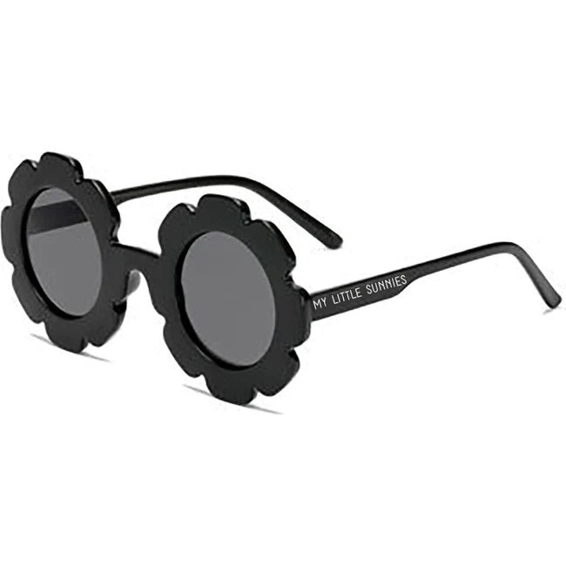 My Little Sunnies Round Flower Sunglasses Black
