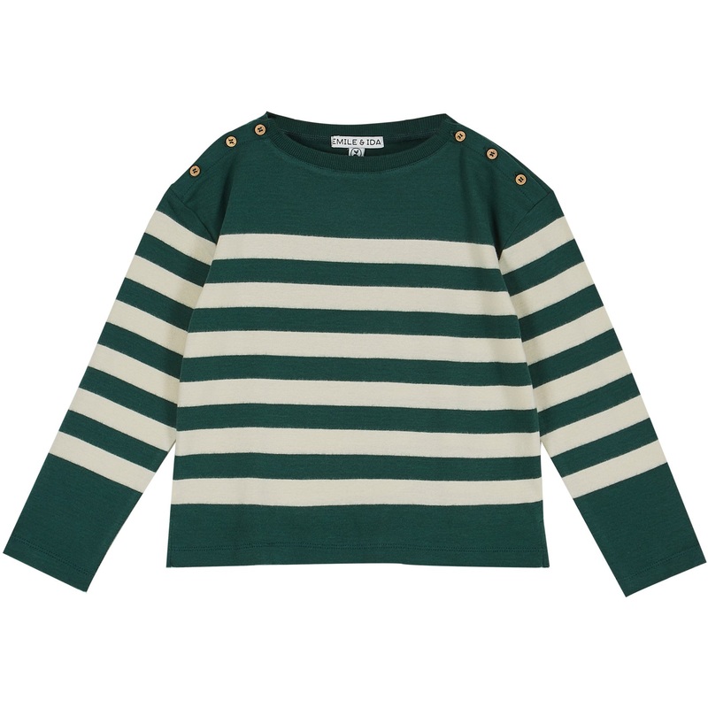 Emile et Ida Sweatshirt Vert Beige
