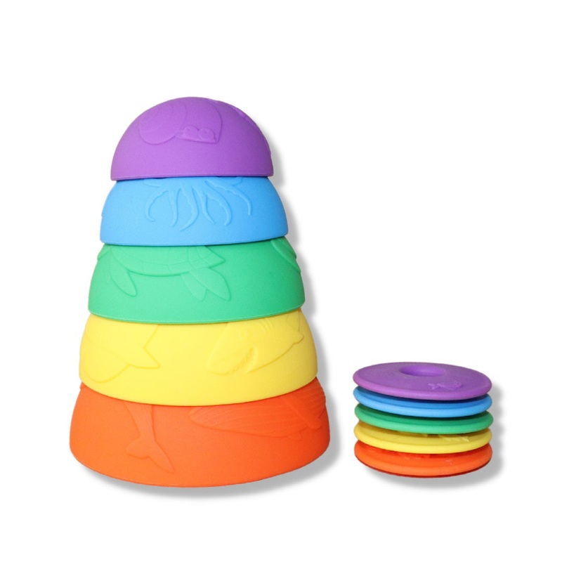 Jellystone Designs Ocean Stacking Cups Bright