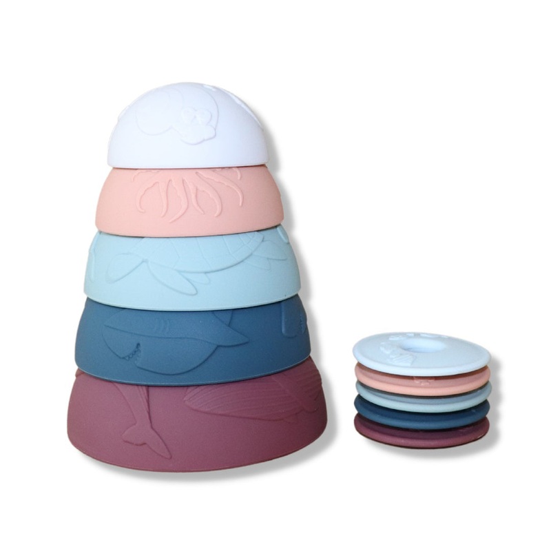 Jellystone Designs Ocean Stacking Cups Earth