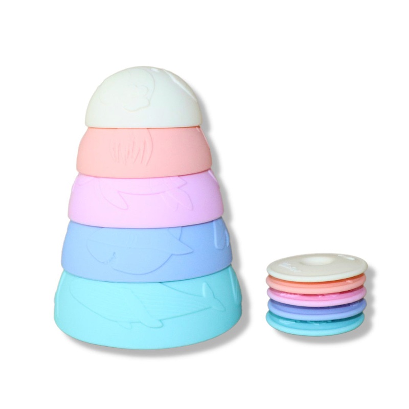 Jellystone Designs Ocean Stacking Cups Pastel