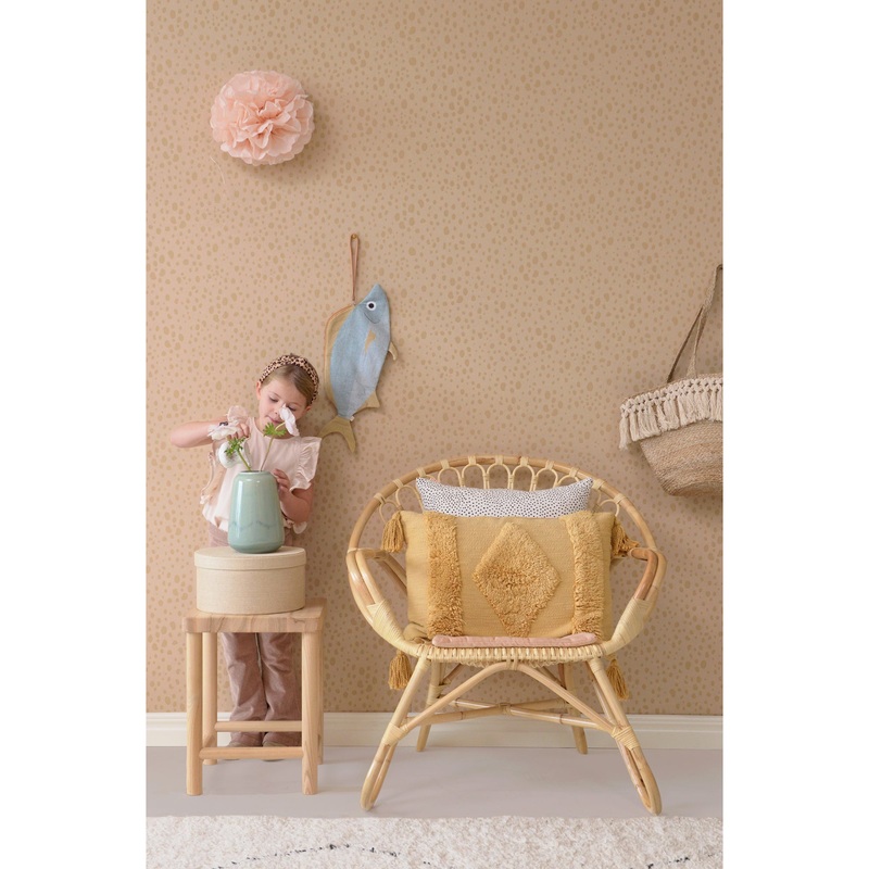 Majvillan Wallpaper Animal Dots Dusty Peach (Pre-Order; Est. Delivery in 2-3 Weeks)