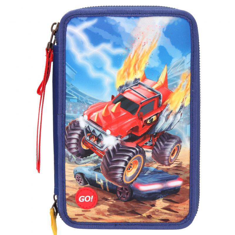 Depesche Monster Cars Triple Pencil Case