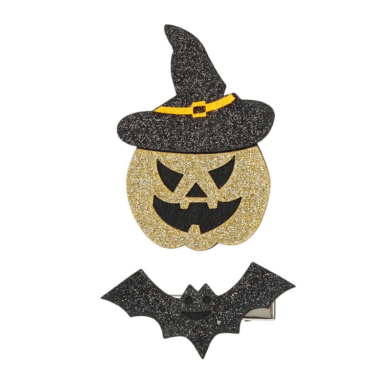 Souza Hair Claws Willa Pumpkin - Bat