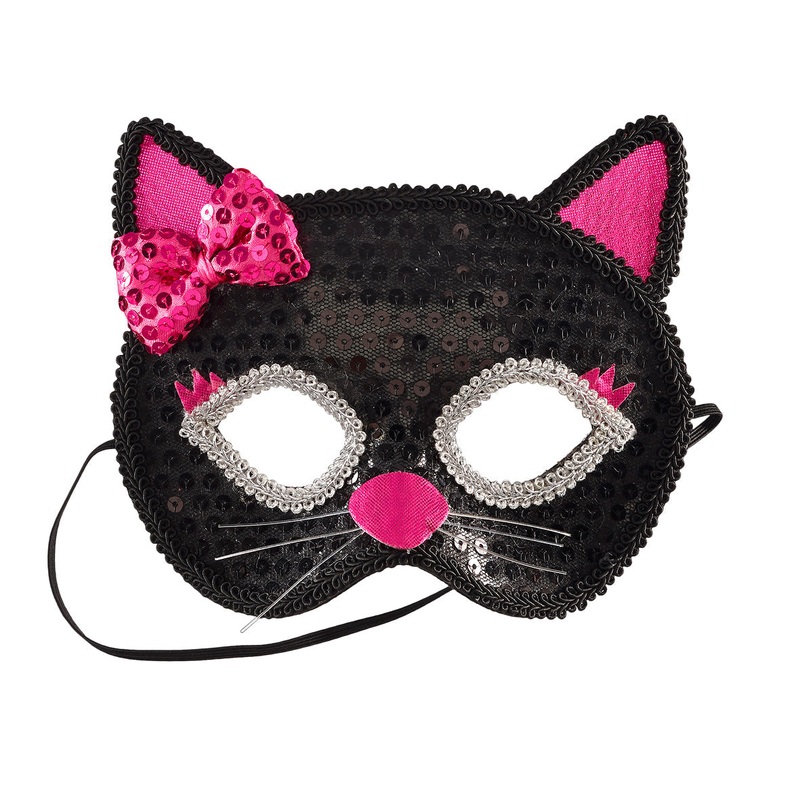 Souza Mask Cat Black - Fuchsia
