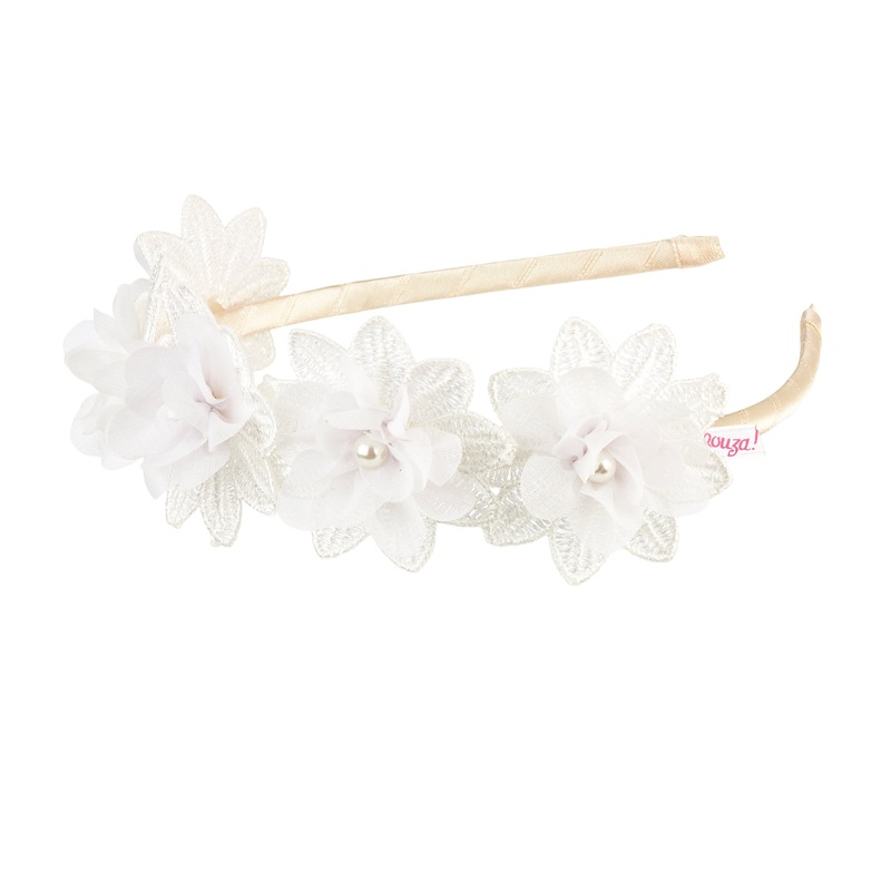 Souza Tiara Carmen White Flowers