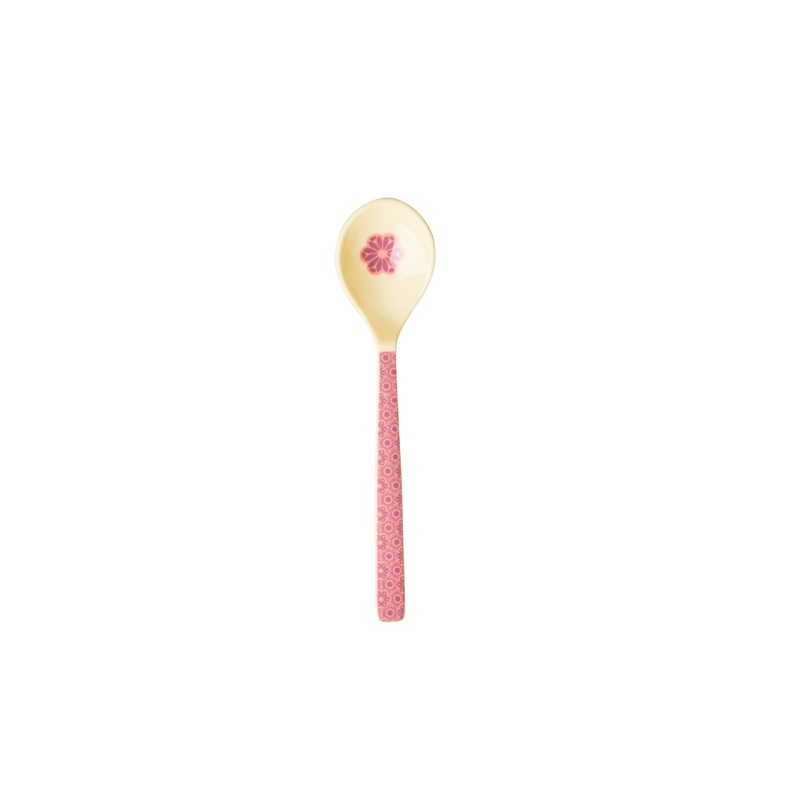 Rice DK Melamine Teaspoon - Soft Pink - Marrakesh Print