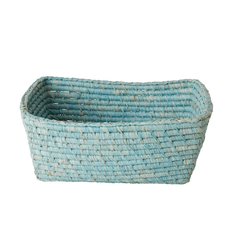 Rice DK Raffia Rectangular Bread Baskets in 'Follow The Call of The Disco Ball' - Set of 4